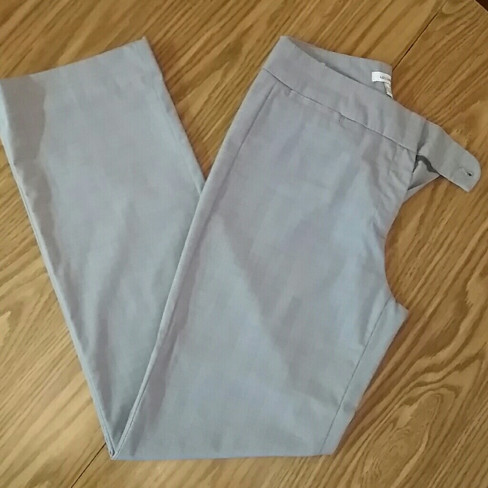 Gray straight leg trouser